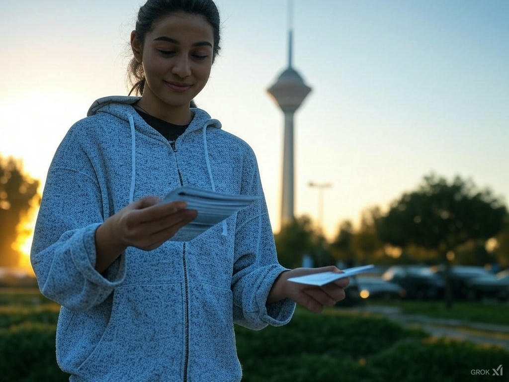 پخش تراکت در سراسر تهران